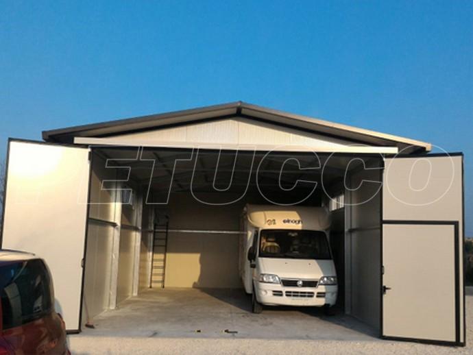 Box auto singolo coibentato 3X5 mt, Petucco Box prefabbricati coibentati