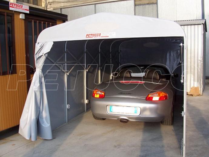 BOX AUTO IN PVC A TUNNEL CON STRUTTURA IN ALLUMINIO