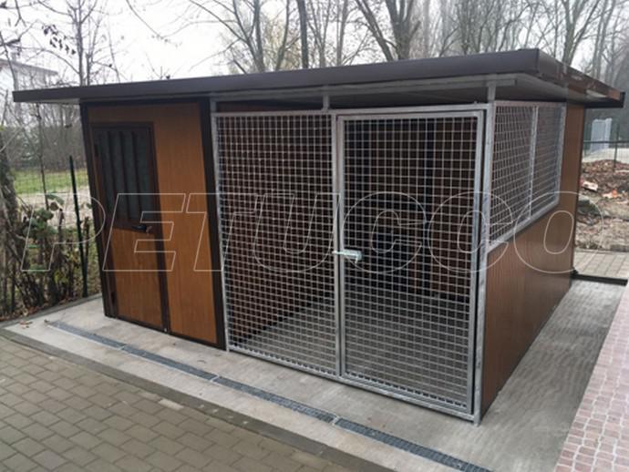 Box per cani coibentato effetto legno