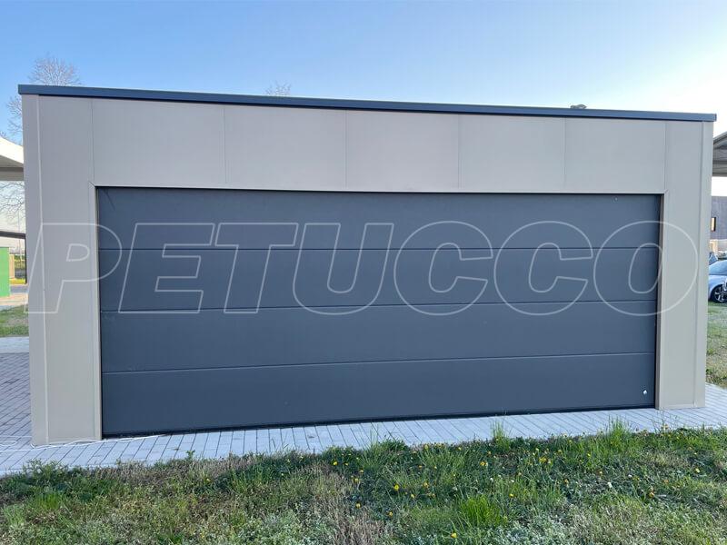 BOX AUTO garage doppio COLOR MOKA + ACCESSORI GRIGIO ANTRACITE