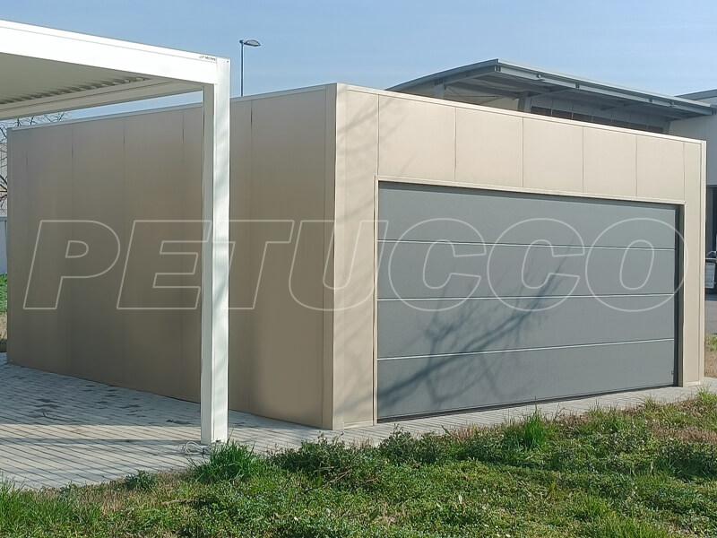 BOX AUTO garage doppio COLOR MOKA + ACCESSORI GRIGIO ANTRACITE