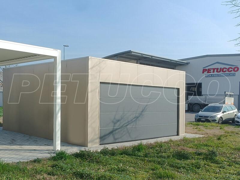 BOX AUTO garage doppio COLOR MOKA + ACCESSORI GRIGIO ANTRACITE