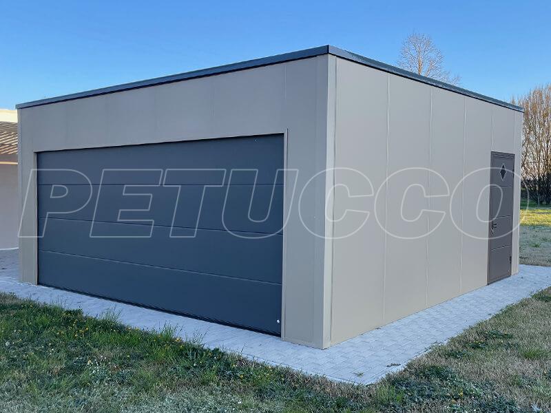 BOX AUTO garage doppio COLOR MOKA + ACCESSORI GRIGIO ANTRACITE