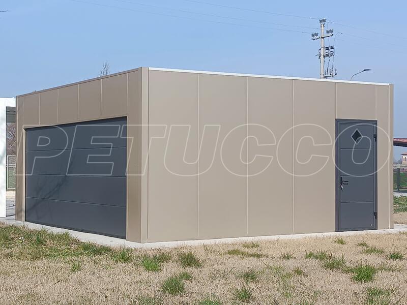 BOX AUTO garage doppio COLOR MOKA + ACCESSORI GRIGIO ANTRACITE
