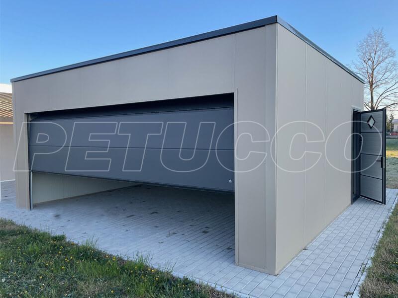 BOX AUTO garage doppio COLOR MOKA + ACCESSORI GRIGIO ANTRACITE